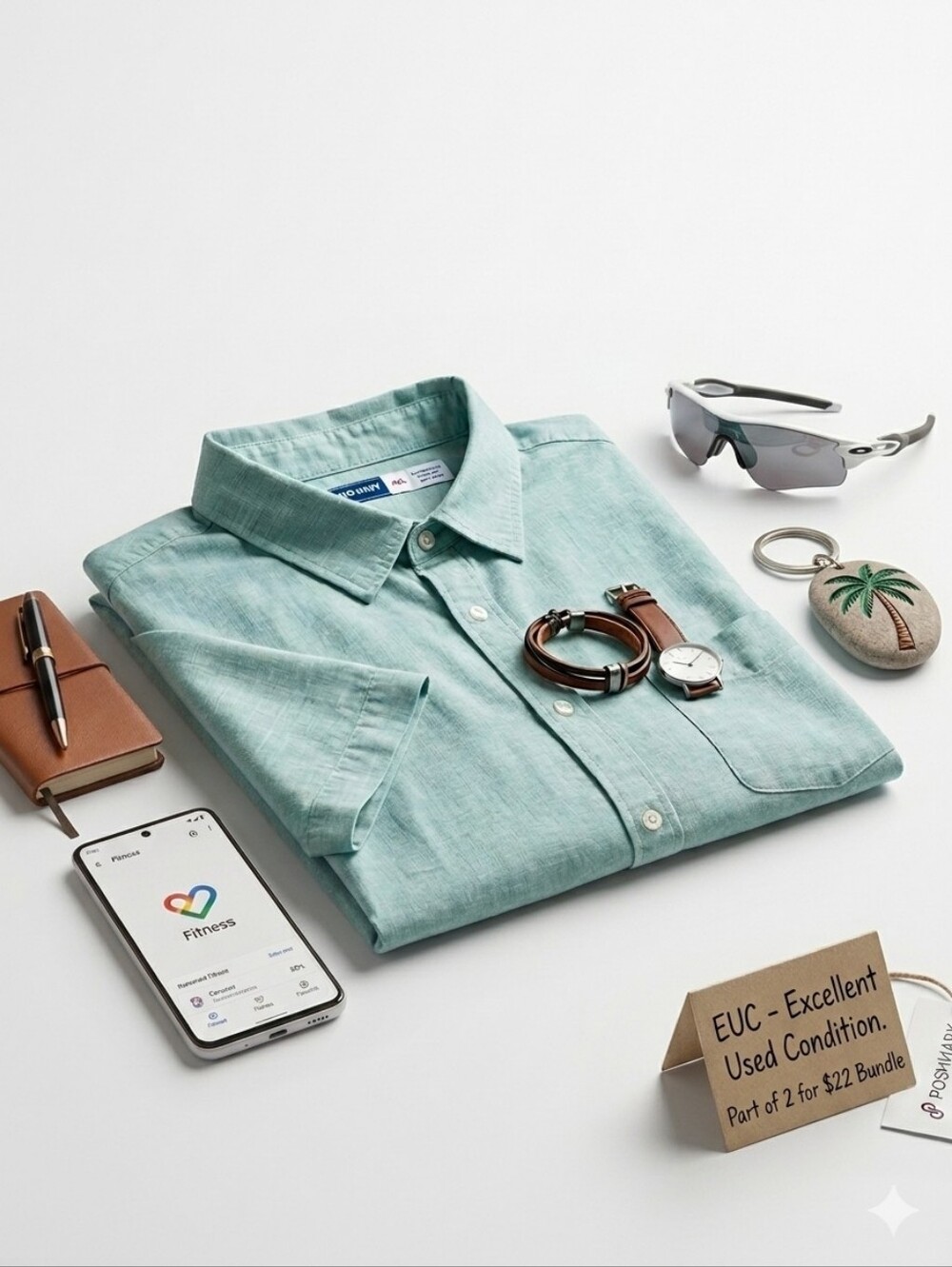 Summer Discount! Old Navy Everyday Shirt Lightblue - Built-In Flex (XXL).